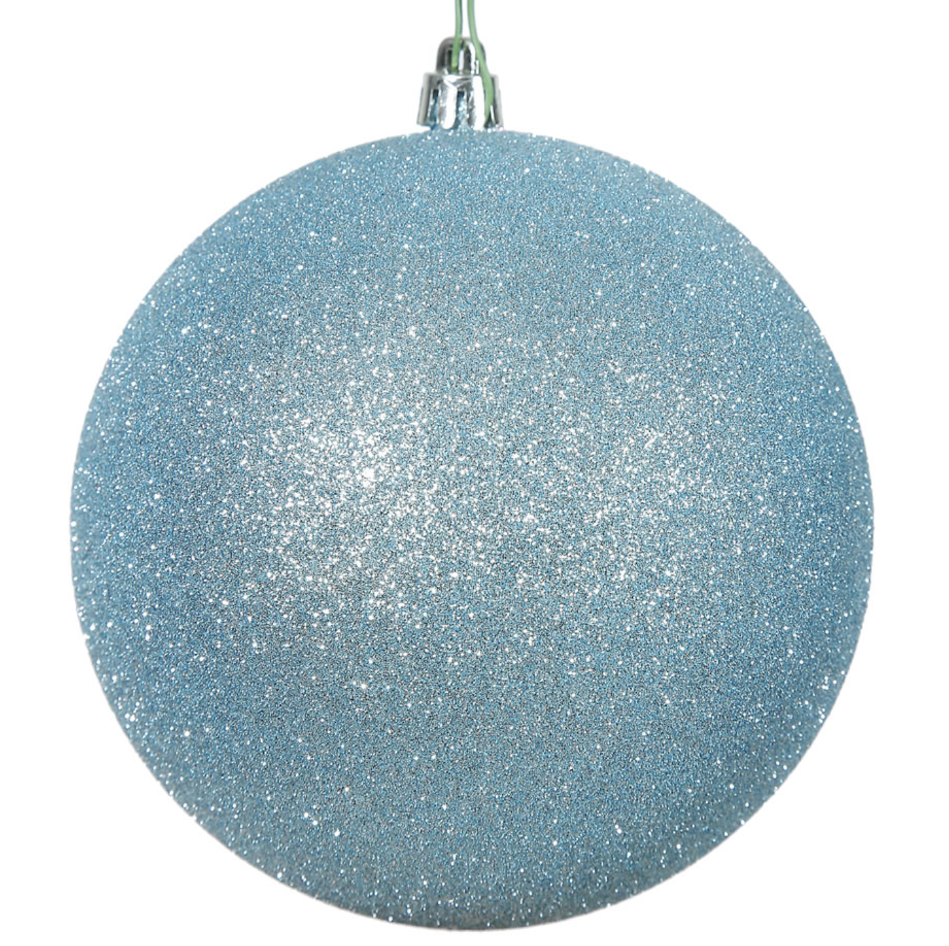 Glitter Round Ornaments 4" - 12" Sizes (Sold in Sets)