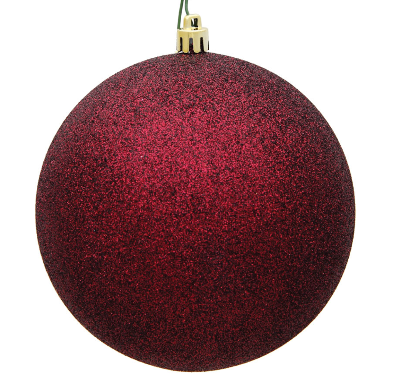 Glitter Round Ornaments 4" - 12" Sizes (Sold in Sets)