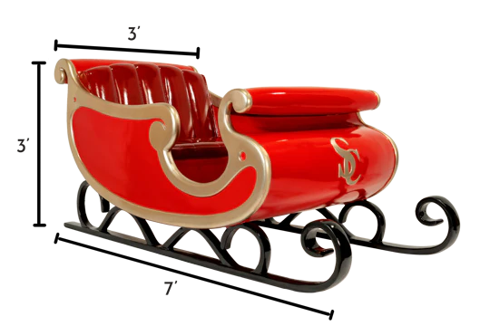 Santa's Sleigh Display Prop