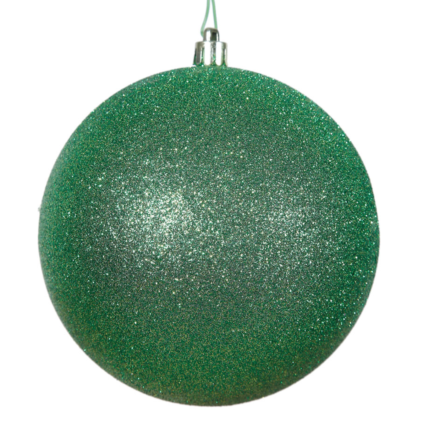 Glitter Round Ornaments 4" - 12" Sizes (Sold in Sets)