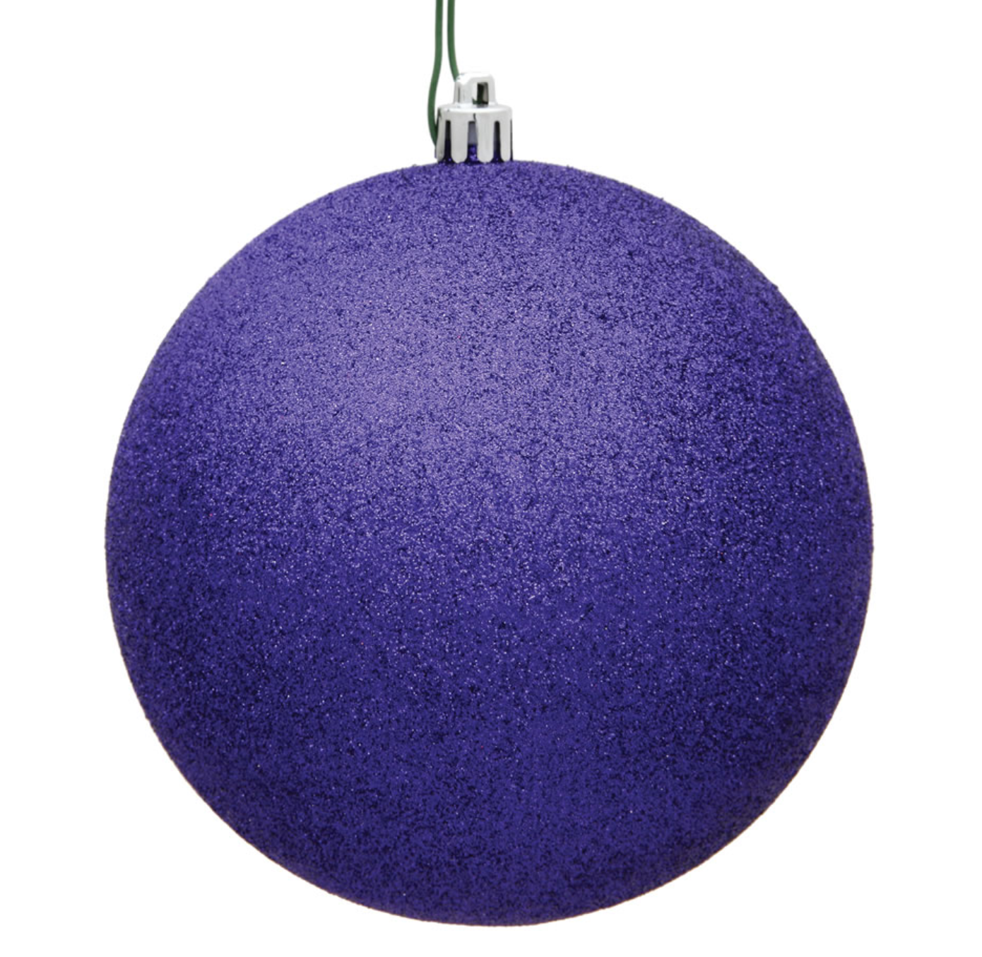 Glitter Round Ornaments 4" - 12" Sizes (Sold in Sets)