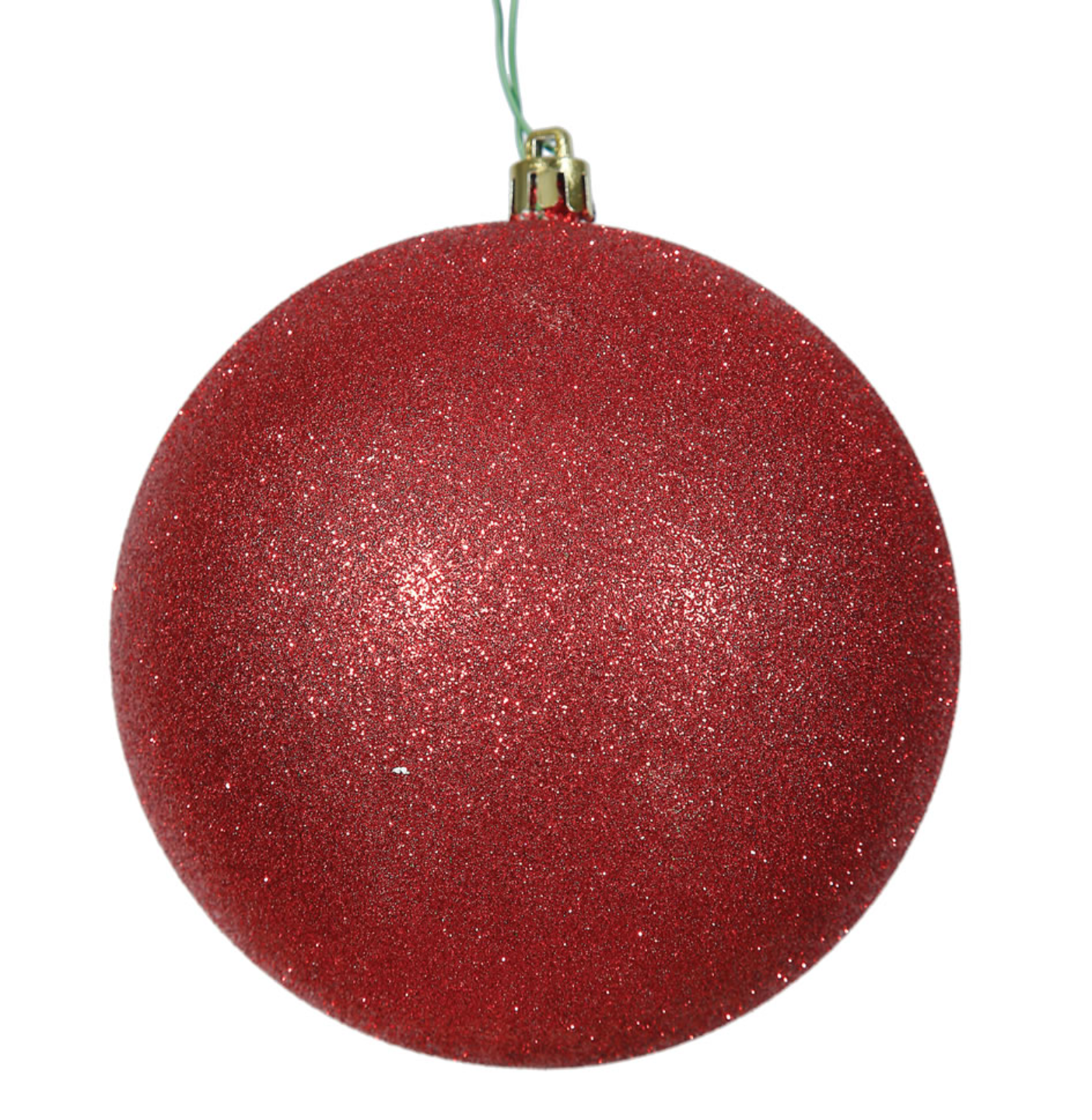 Glitter Round Ornaments 4" - 12" Sizes (Sold in Sets)
