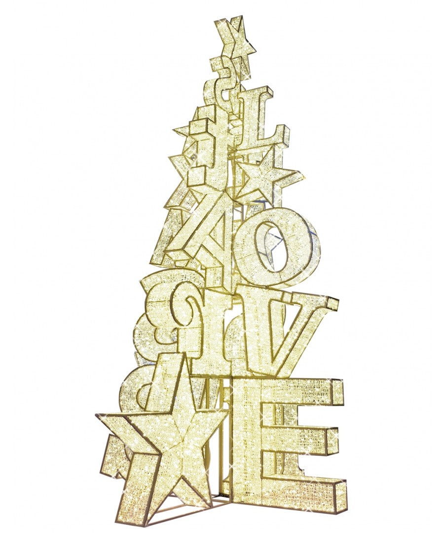 26' Holiday Greeting Light Christmas Tree