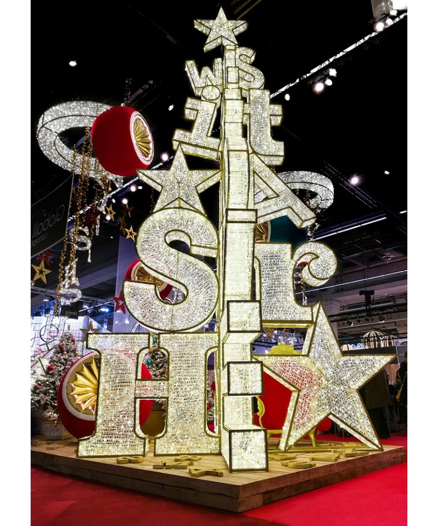 26' Holiday Greeting LED Light Tree