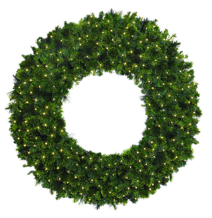 Mixed Foliage Giant Commercial Christmas Wreath