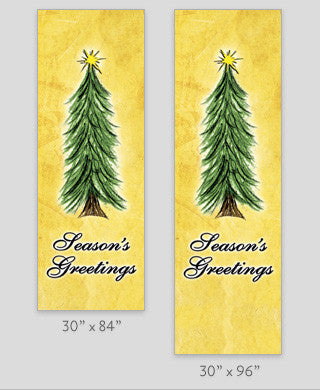 18 oz. reinforced vinyl light pole banner, produced on demand with same art both sides; minimum order quantity 10