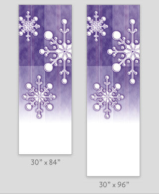 Full-color digital print on 18 oz reinforced vinyl, double-sided with same art both sides; minimum order 10 and custom sizes available