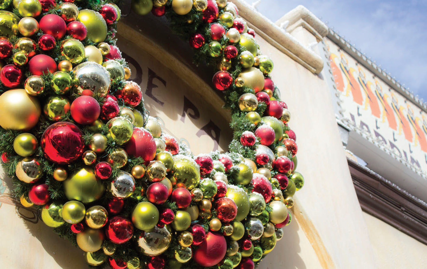 Custom Deluxe Decorated Commercial Christmas Wreath