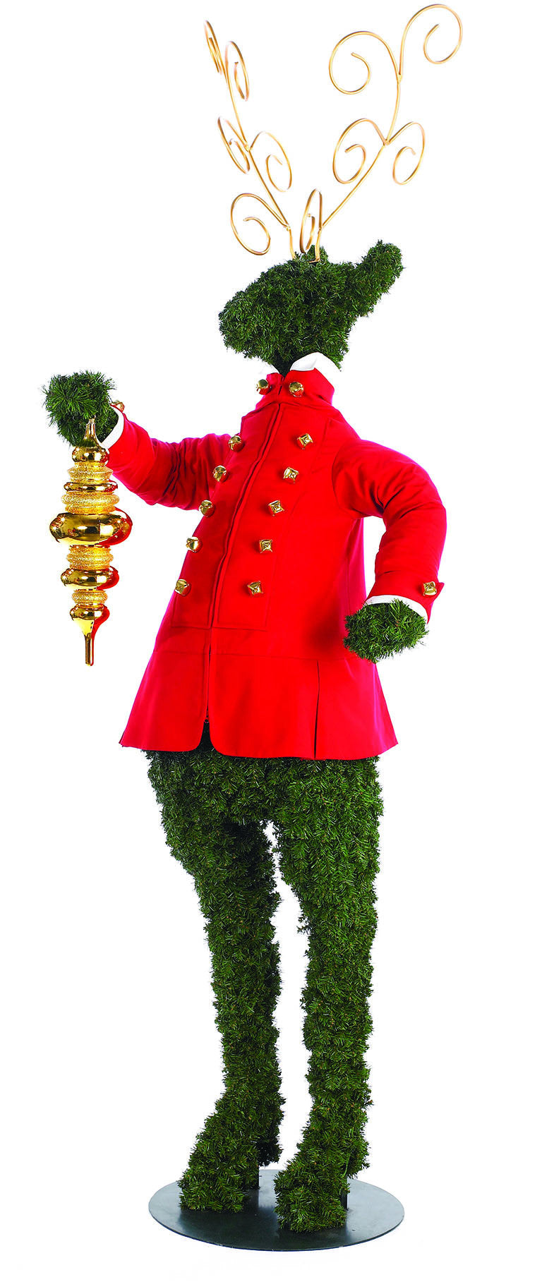 Standing Topiary Deer Greeter Christmas Prop