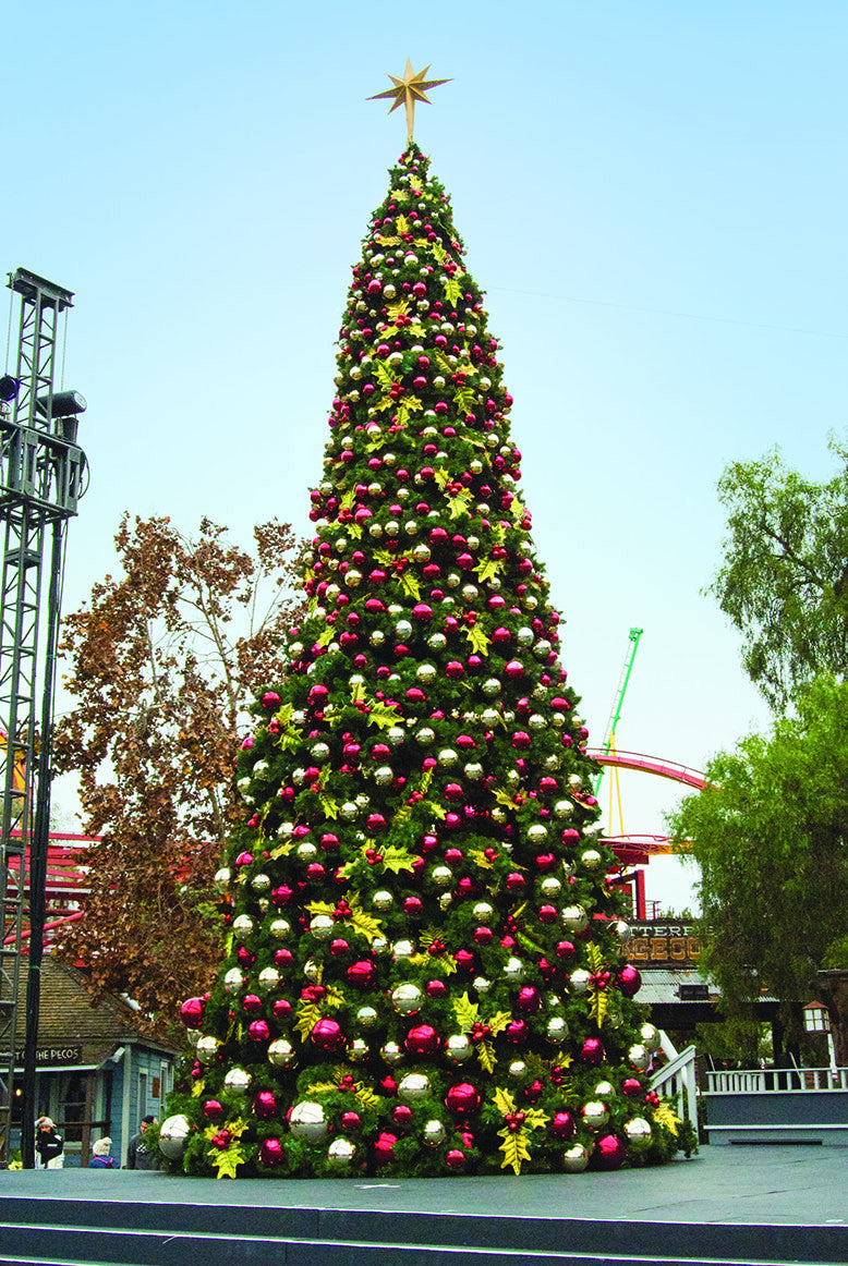 Giant Decorated Holly Tree