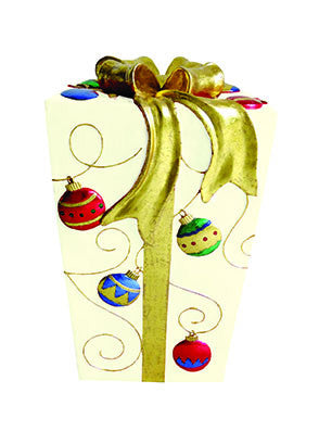 White Fiberglass Gift Box with LED Lighs