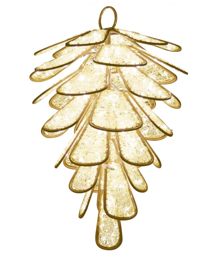 Giant Illuminated Pinecone Decoration Prop