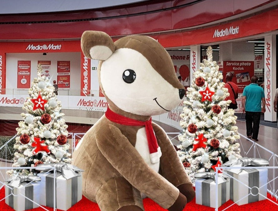 Giant Inflatable Reindeer Prop