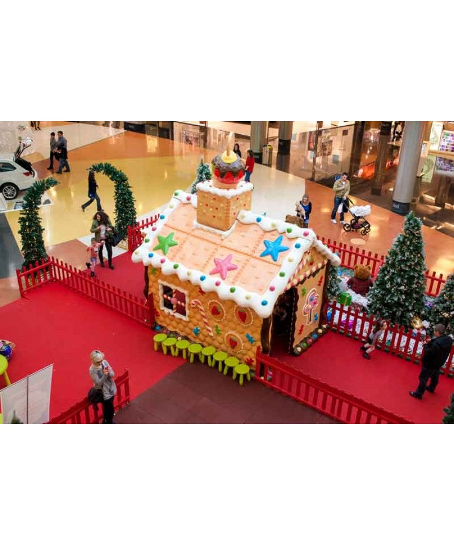 Life Size Gingerbread Santa House