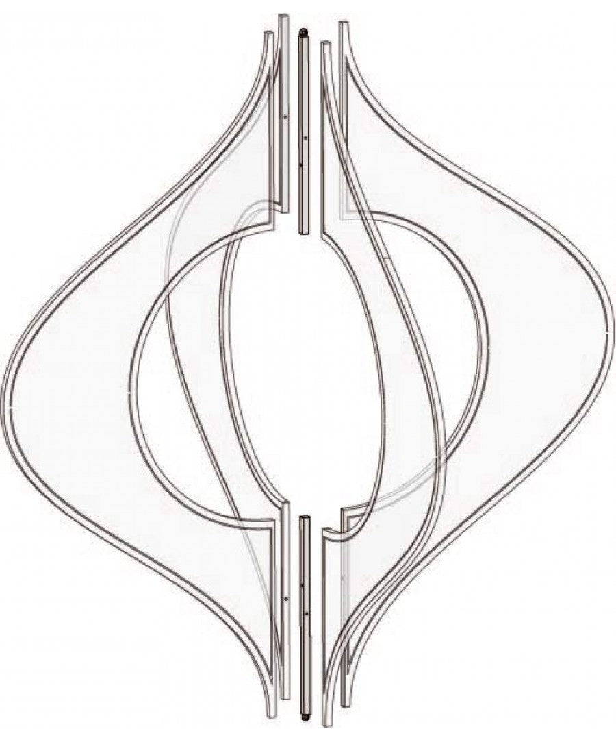 LED Lit Hanging Finial Window Ornament