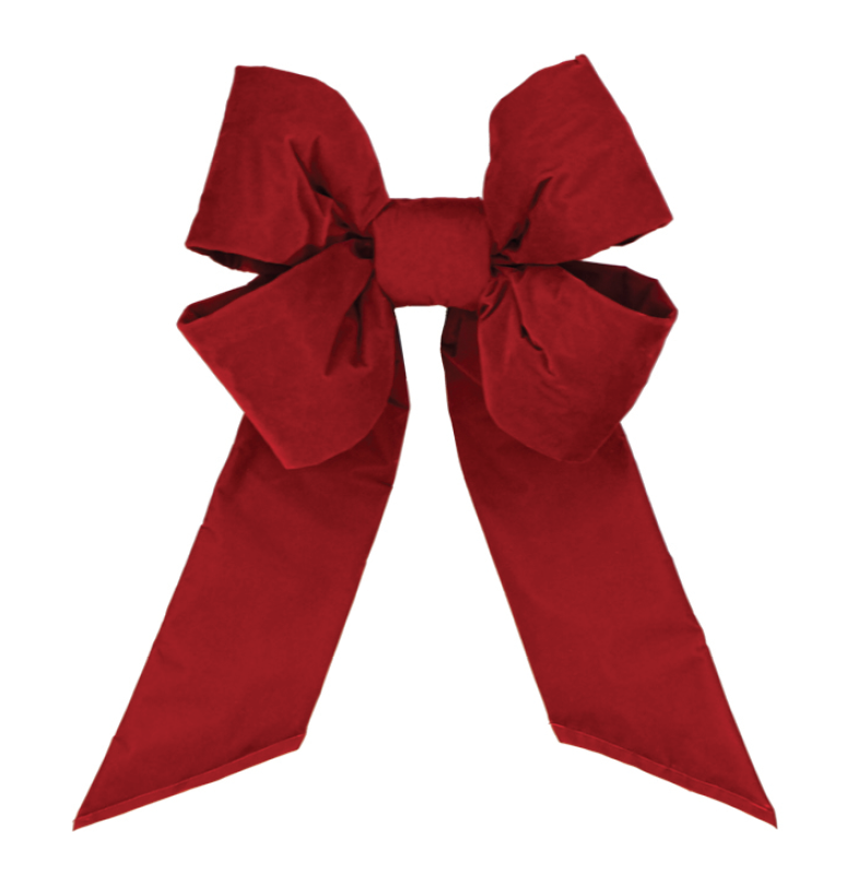 Holiday Red Velvet Bow - No Trim