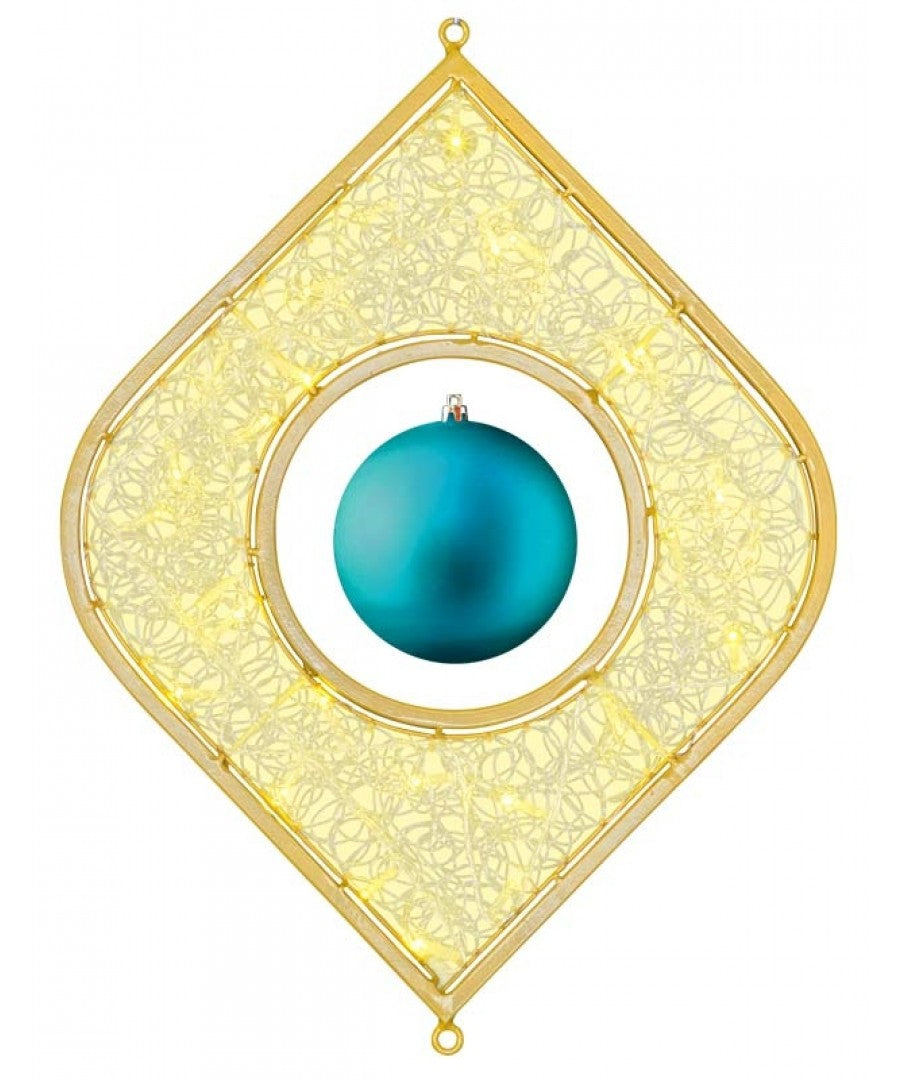 LED Lit Hanging Finial Window Ornament