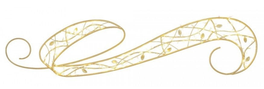 9.8' LED Leavesden Scroll Decor Accent