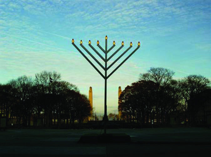 Giant Outdoor Menorah