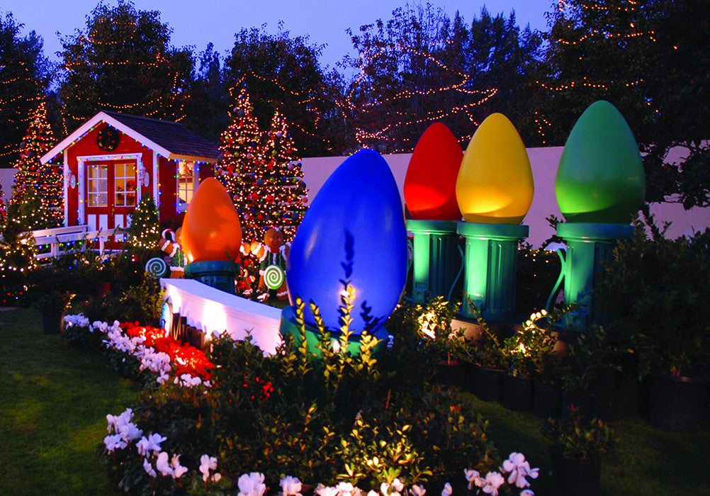 Giant Christmas Light Bulb | Commercial Christmas Supply - Christmas Decorations for Indoor and Outdoor Display
