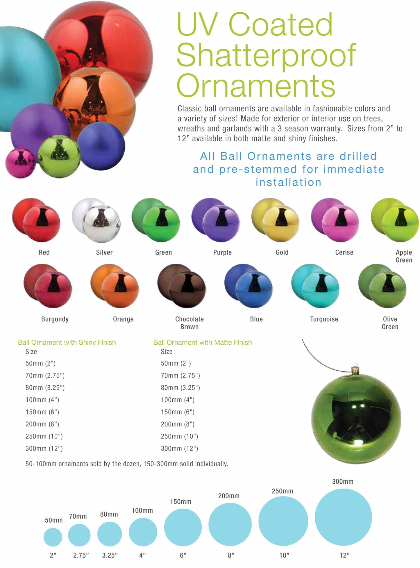 Giant Commercial Christmas Tree - Decor Packages