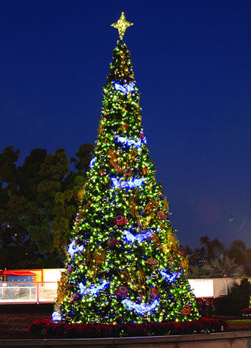 Patterned Star Illuminated Tree Topper for Giant Christmas Tree