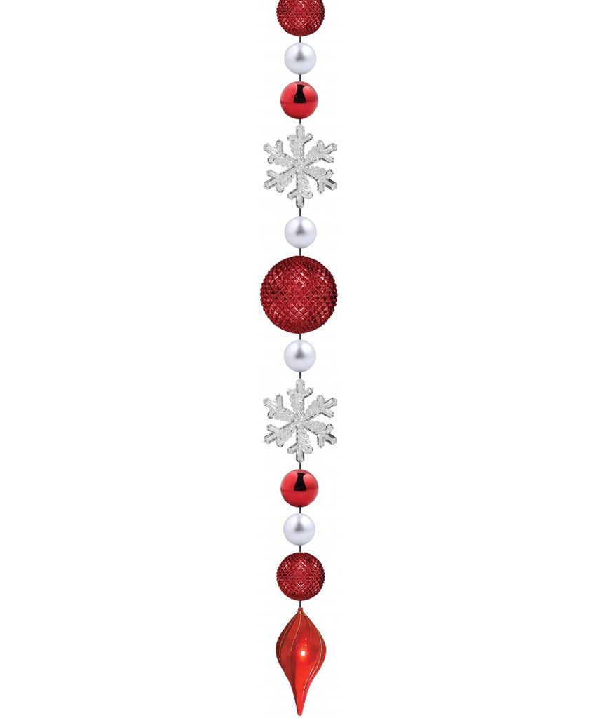 Red Ornament Drop Decoration