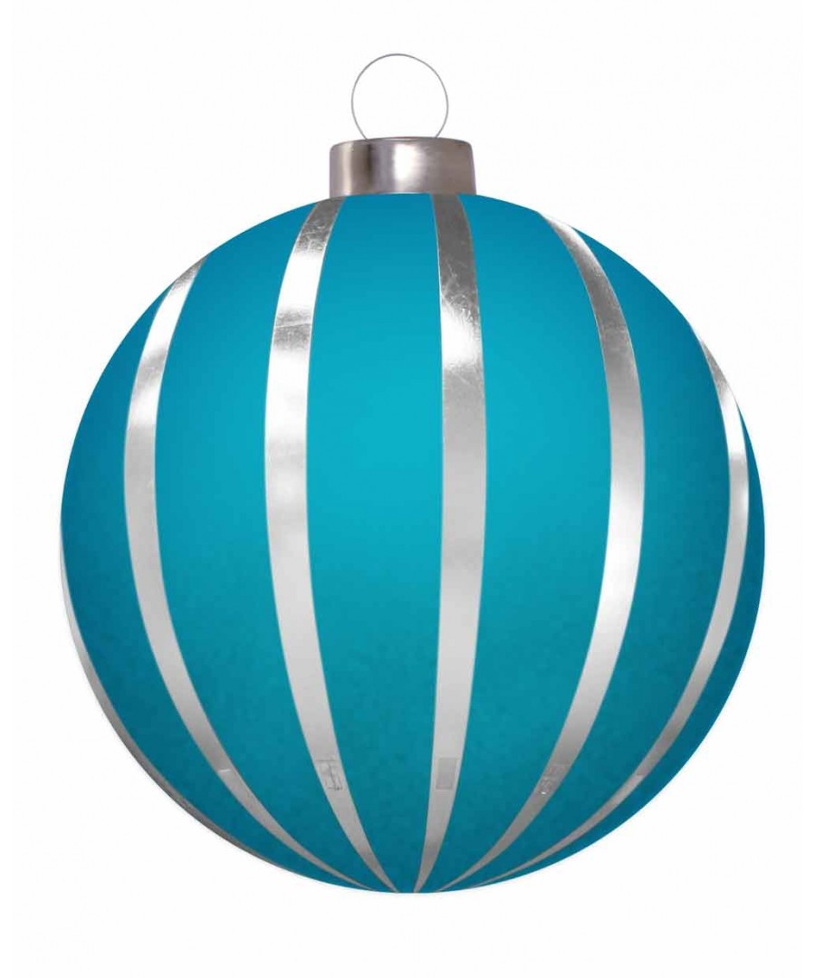 Giant Striped Round Inflatable Ornaments - 2 Sizes