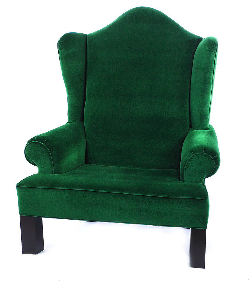 Green Wing Back Santa Chair