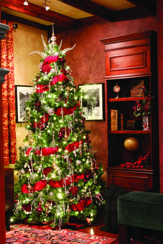 Beautifully Decorated Mountain Pine Christmas Tree