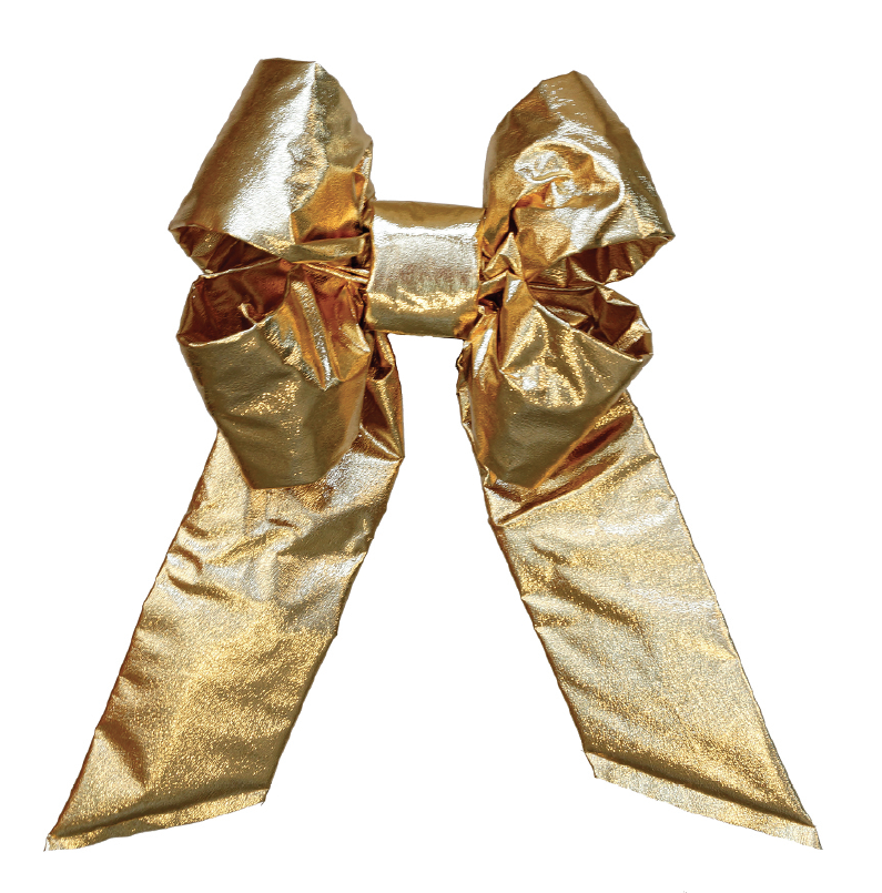 Gold Mylar Bow - No Trim
