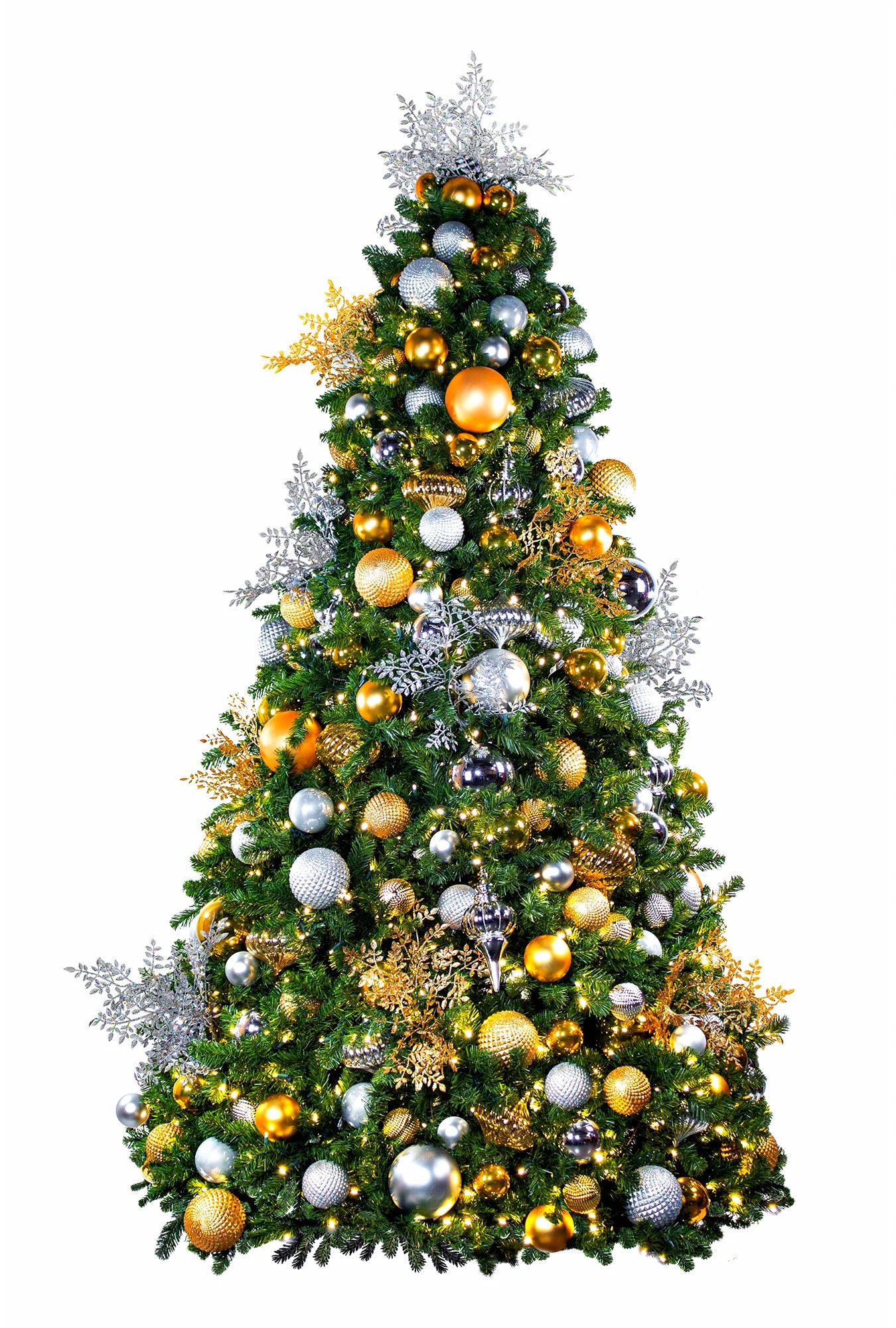 Silver & Gold Theme Tree Ornament Package