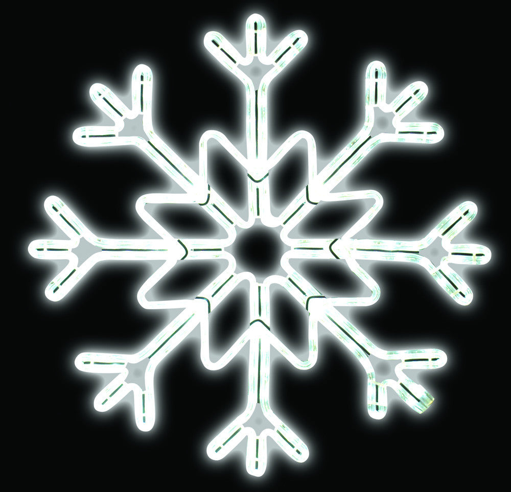 28" LED Ropelight Star Snowflake