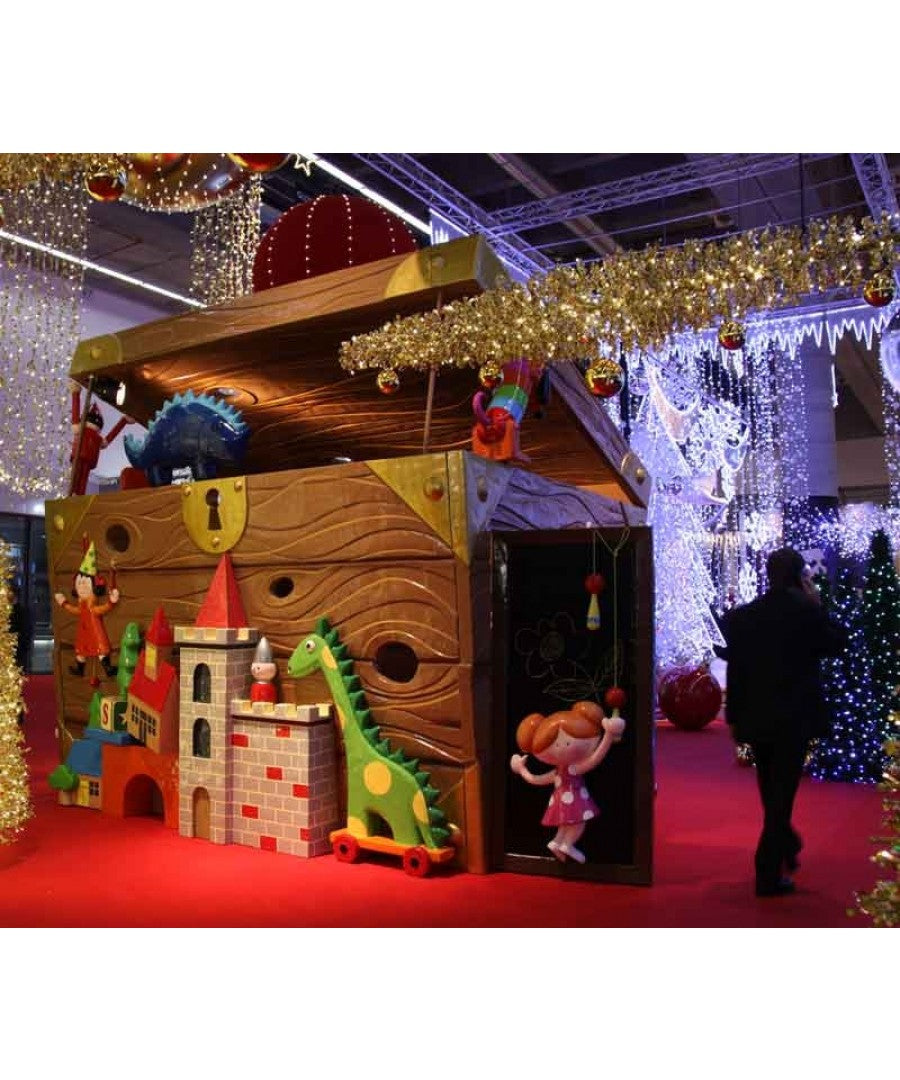 Santa Set Walk Through Toy Box
