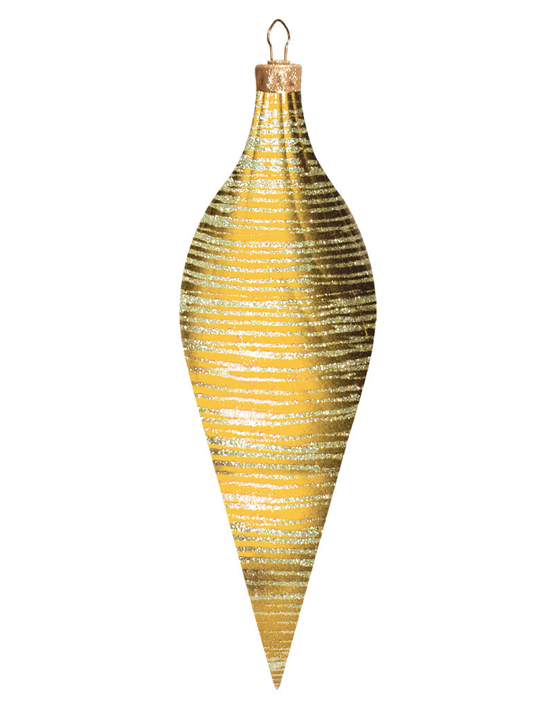 Commercial Brushed Candy Apple Finial Ornament (Set of 4) 2 Sizes