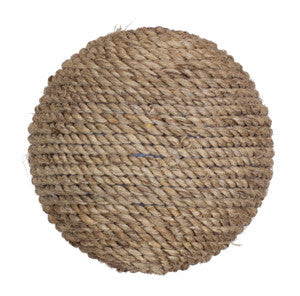 Round Burlap Christmas Ornament