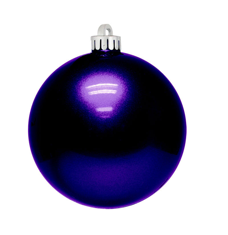 Purple Candy Apple Christmas Ornament