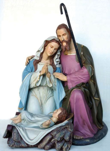 Large Fiberglass Nativity Family