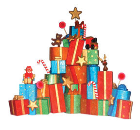 Large Gift Box Christmas Photo Prop