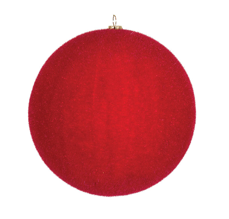 Red Flocked Interior Ornament