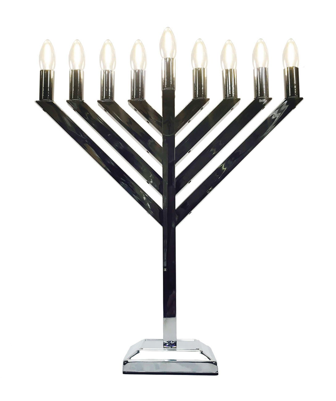 LED Chrome Menorah