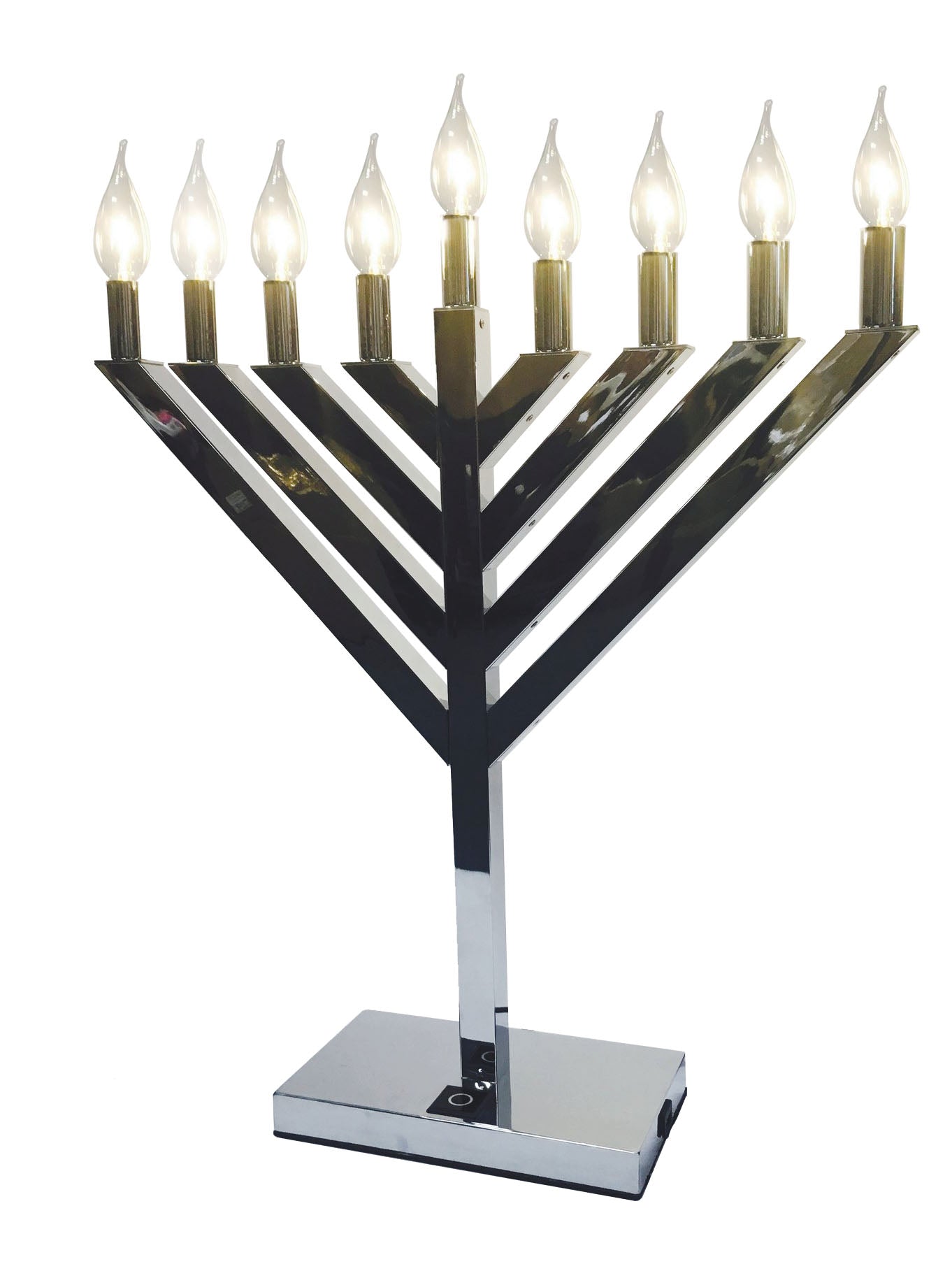 LED Chrome Menorah