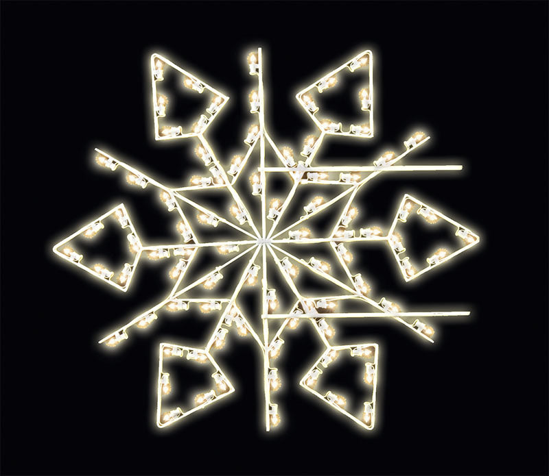 LED C7 Snowflake Pole Mount Decoration