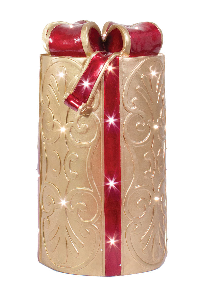 LED Lit Fiberglass Gift Box Prop