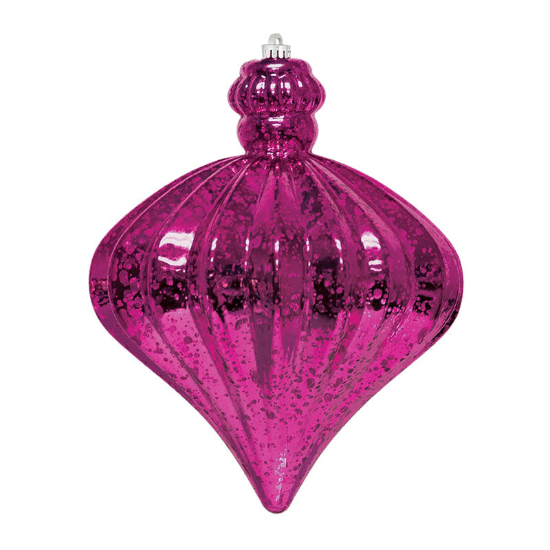 6.5" Commercial Jewel Shaped Mercury Ornament (Set of 8)