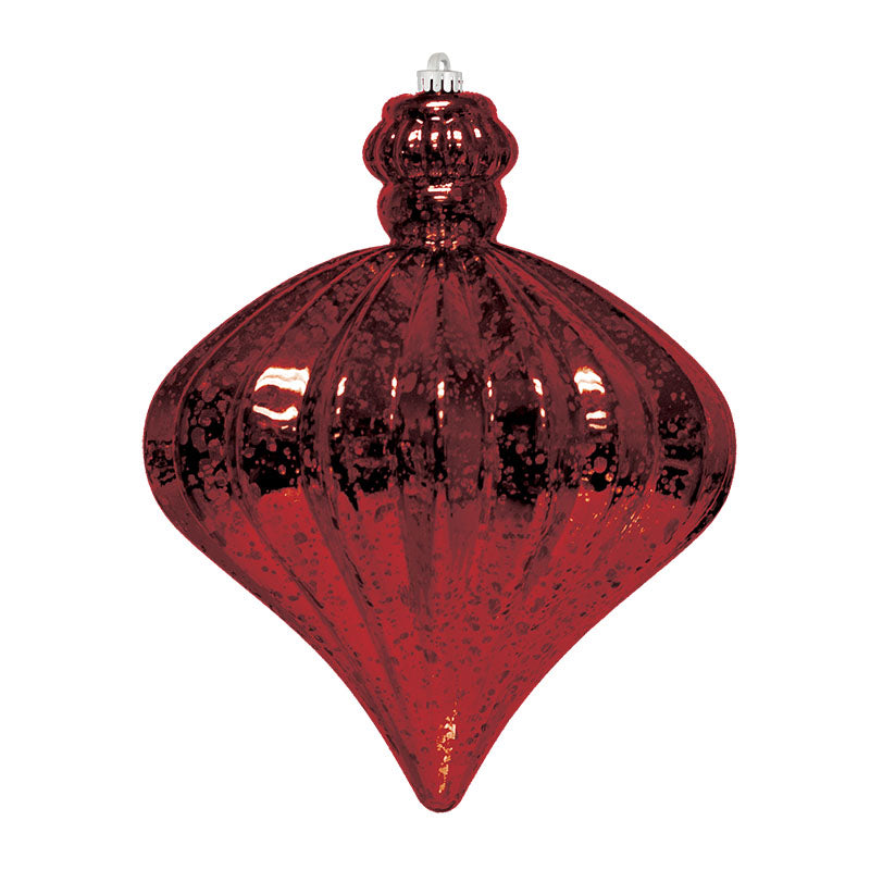 6.5" Commercial Jewel Shaped Mercury Ornament (Set of 8)