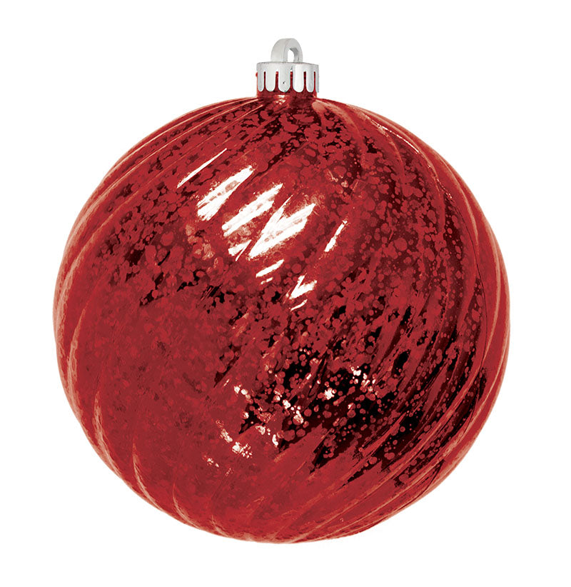 Commercial Mercury Round Swirl Ornaments - 2 Sizes