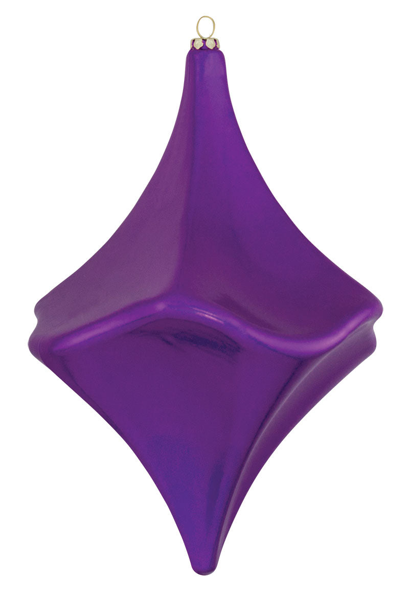 8" Short Diamond Finial Ornaments