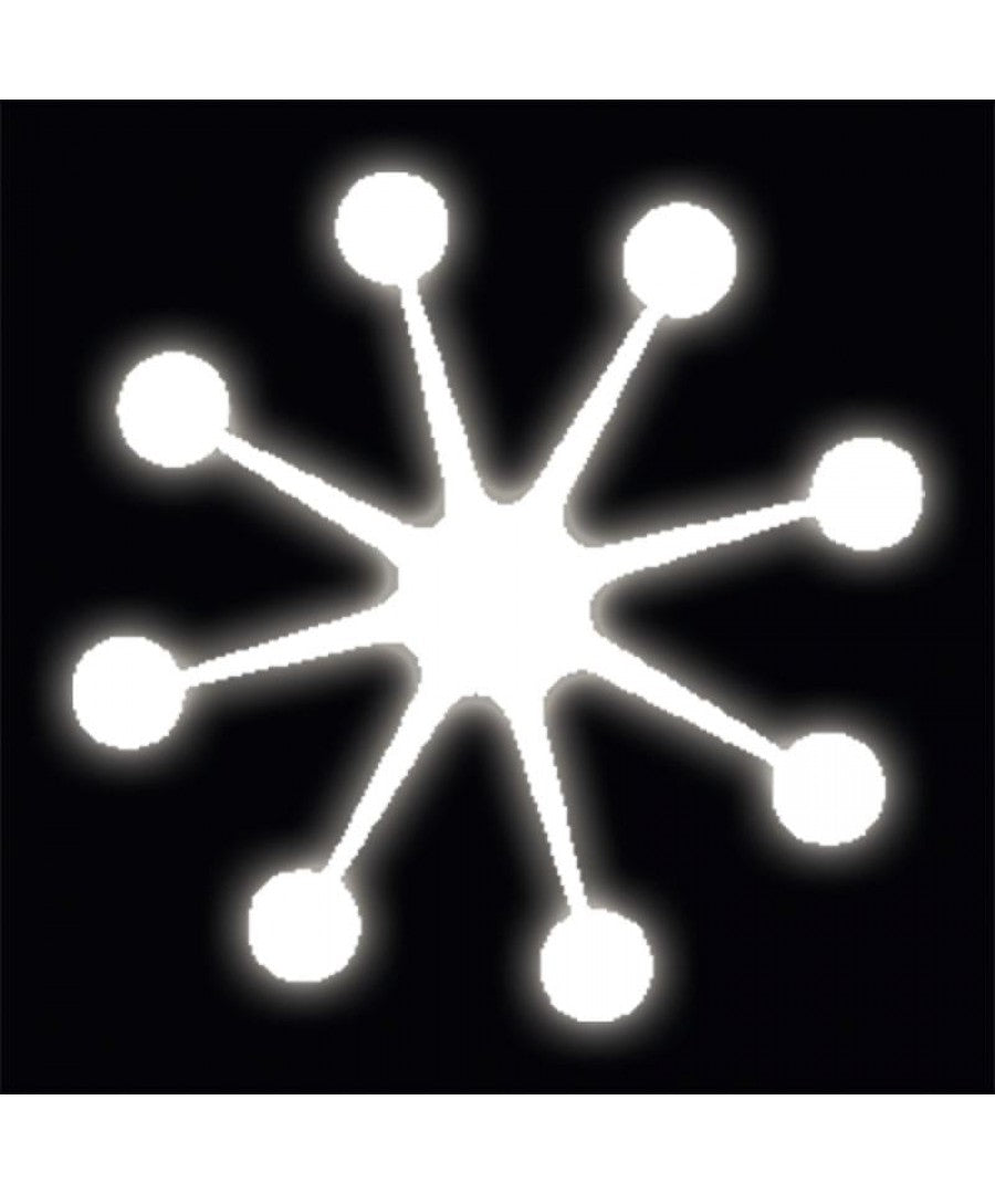 Stainless Steel Retro Snowflake Gobo