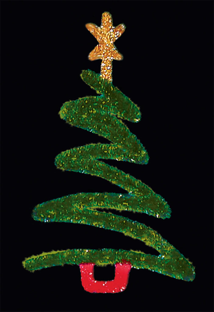 Illuminated Garland Christmas Tree Light Pole Decoration